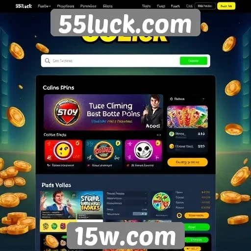 Avaliação da interface de usuário do 55luck.com